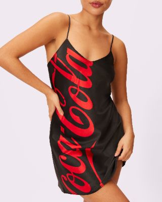M Special Edition Coca-Cola Luxe Slip Dress | Luxe Satin | Archive (Coke Zero) made by Parade