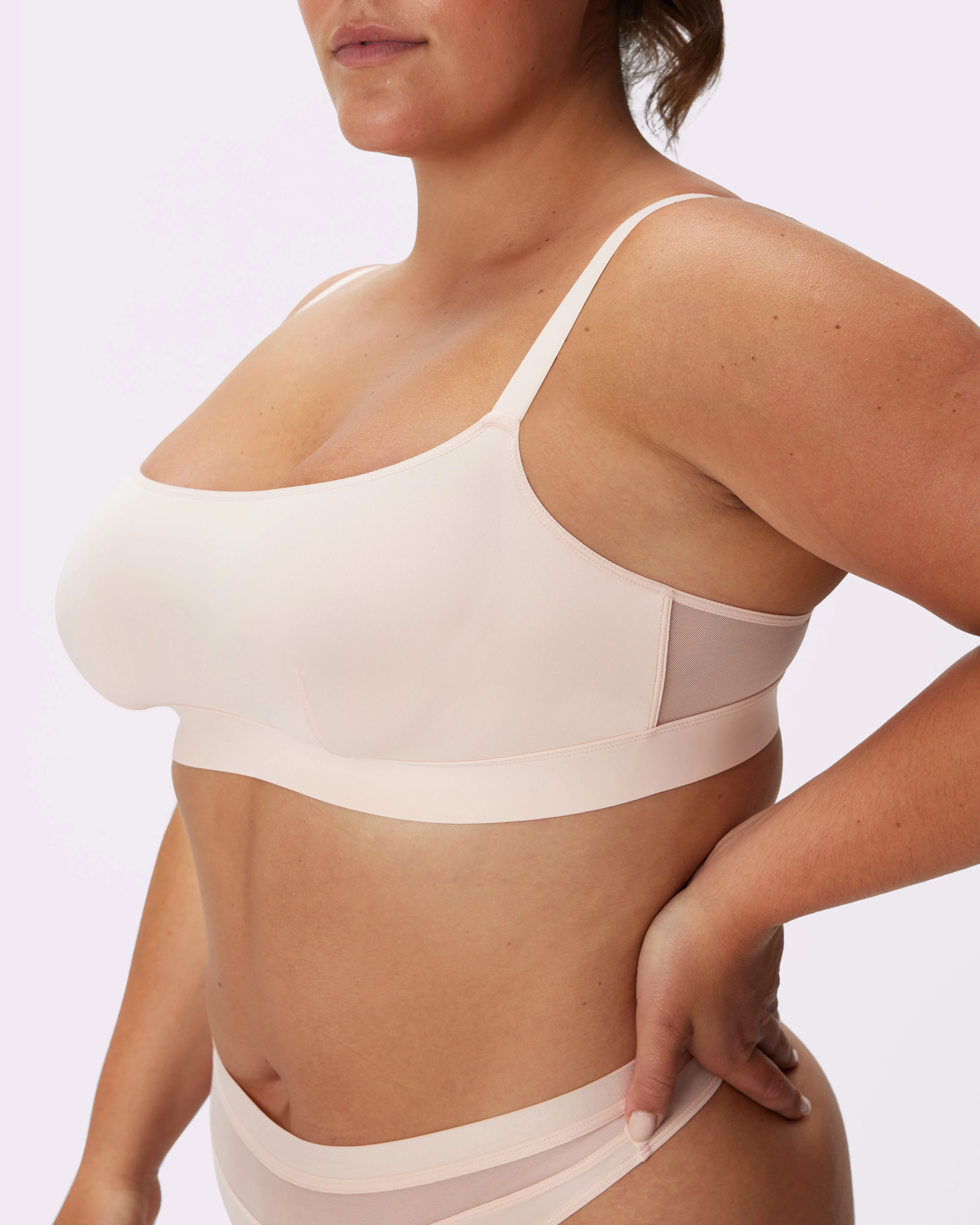 Re:Play Scoop Bralette | Ultra-Soft Re:Play (Rose Quartz) sold by Parade product image thumbnail 3