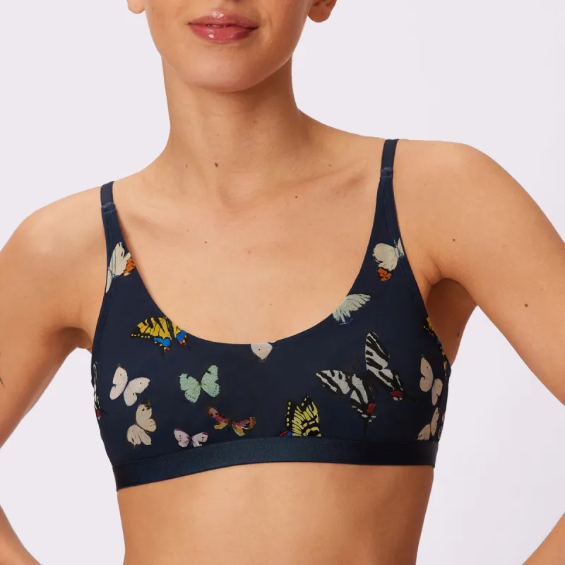 Luxe Mesh Scoop Bralette | Silky Mesh | Archive (Night Flutter) sold by Parade
