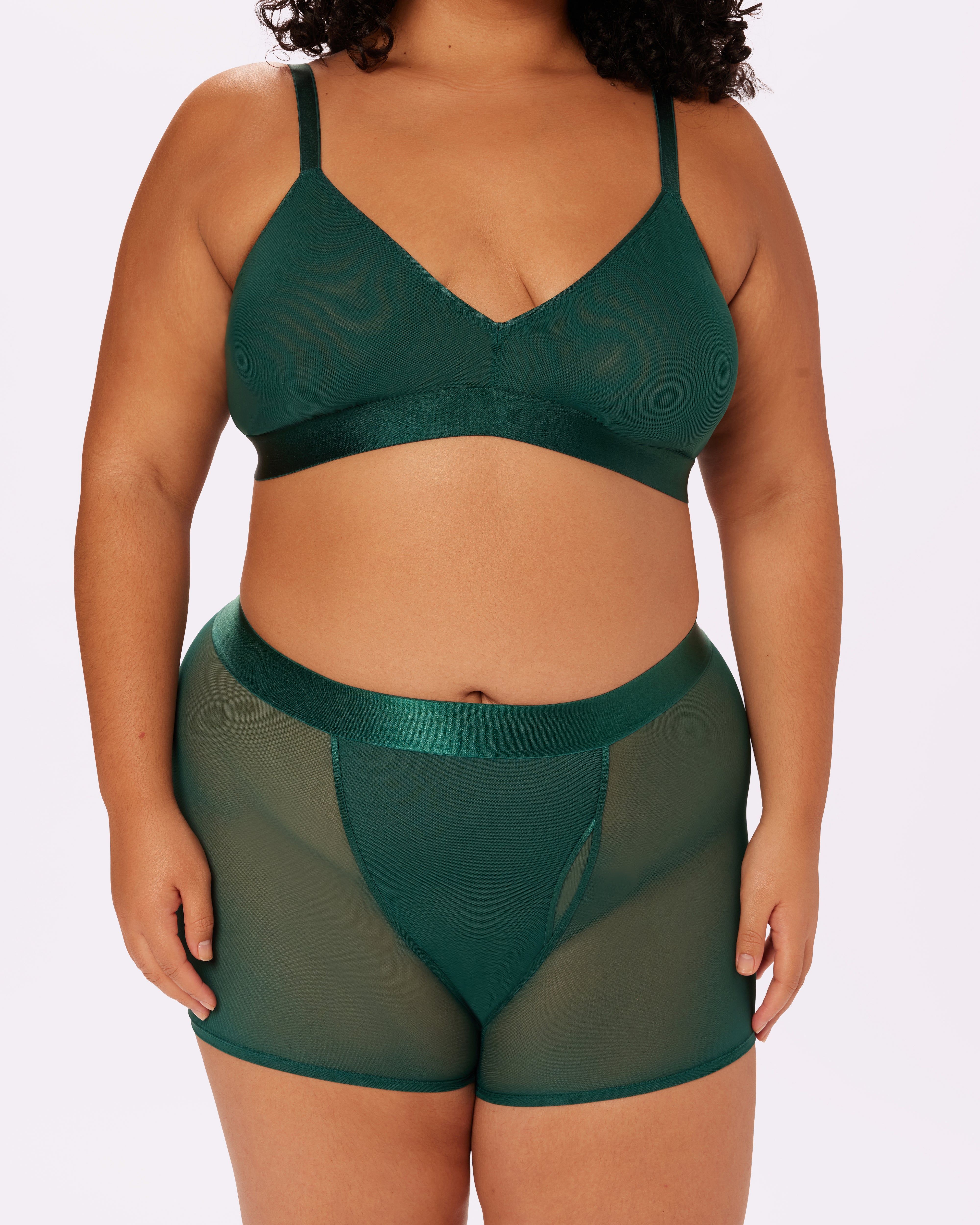 Sheer Comfort Boxer Brief | Silky Mesh (Jade) sold by Parade product image thumbnail 2