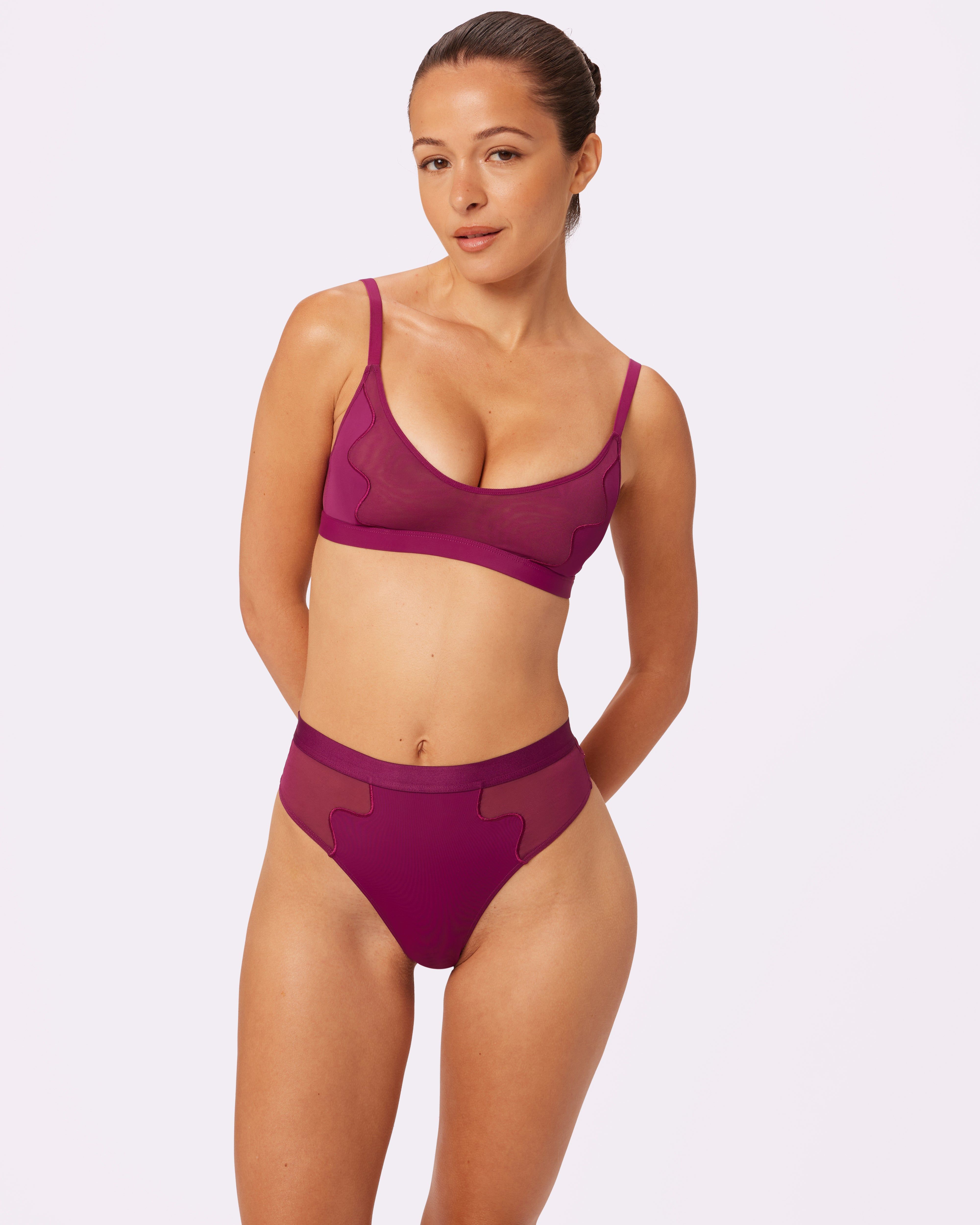 Limited Edition Swirl Plunge Bralette | Ultra-Soft Re:Play | Archive (Bite) sold by Parade product image thumbnail 2