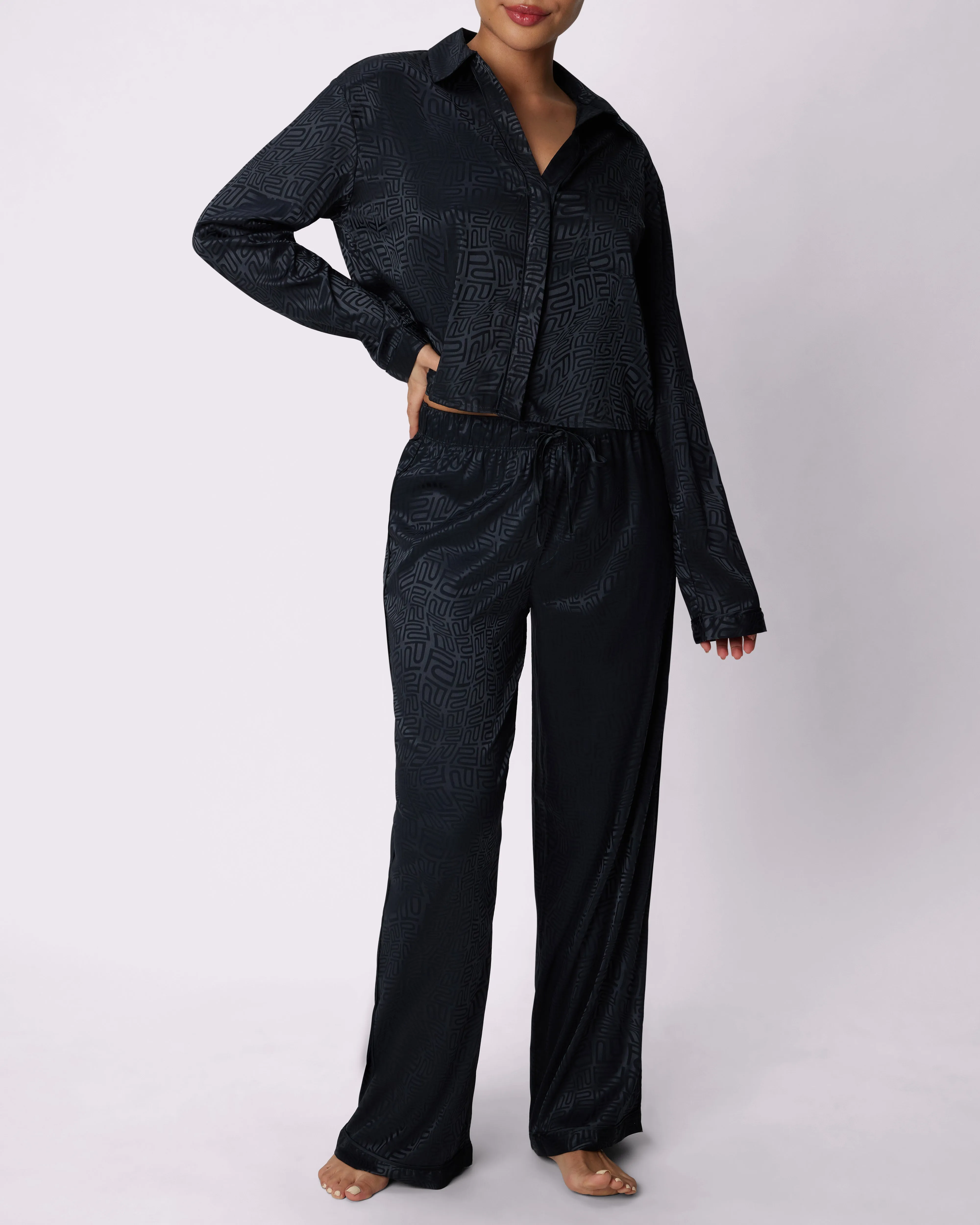 Dream Longsleeve Button Up | Luxe Satin | Archive (Eightball Logo) sold by Parade product image thumbnail 2