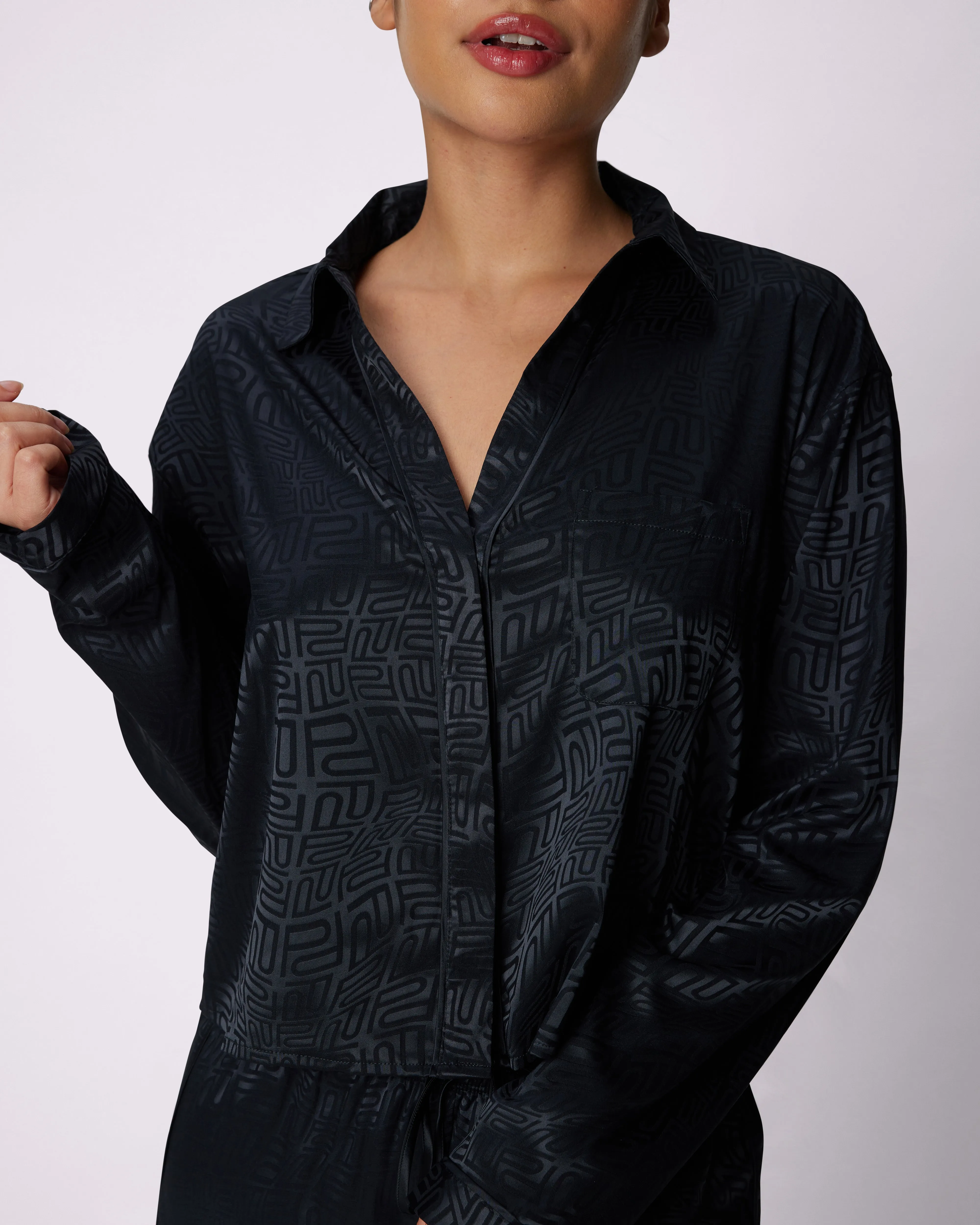 Dream Longsleeve Button Up | Luxe Satin | Archive (Eightball Logo) sold by Parade product image thumbnail 3