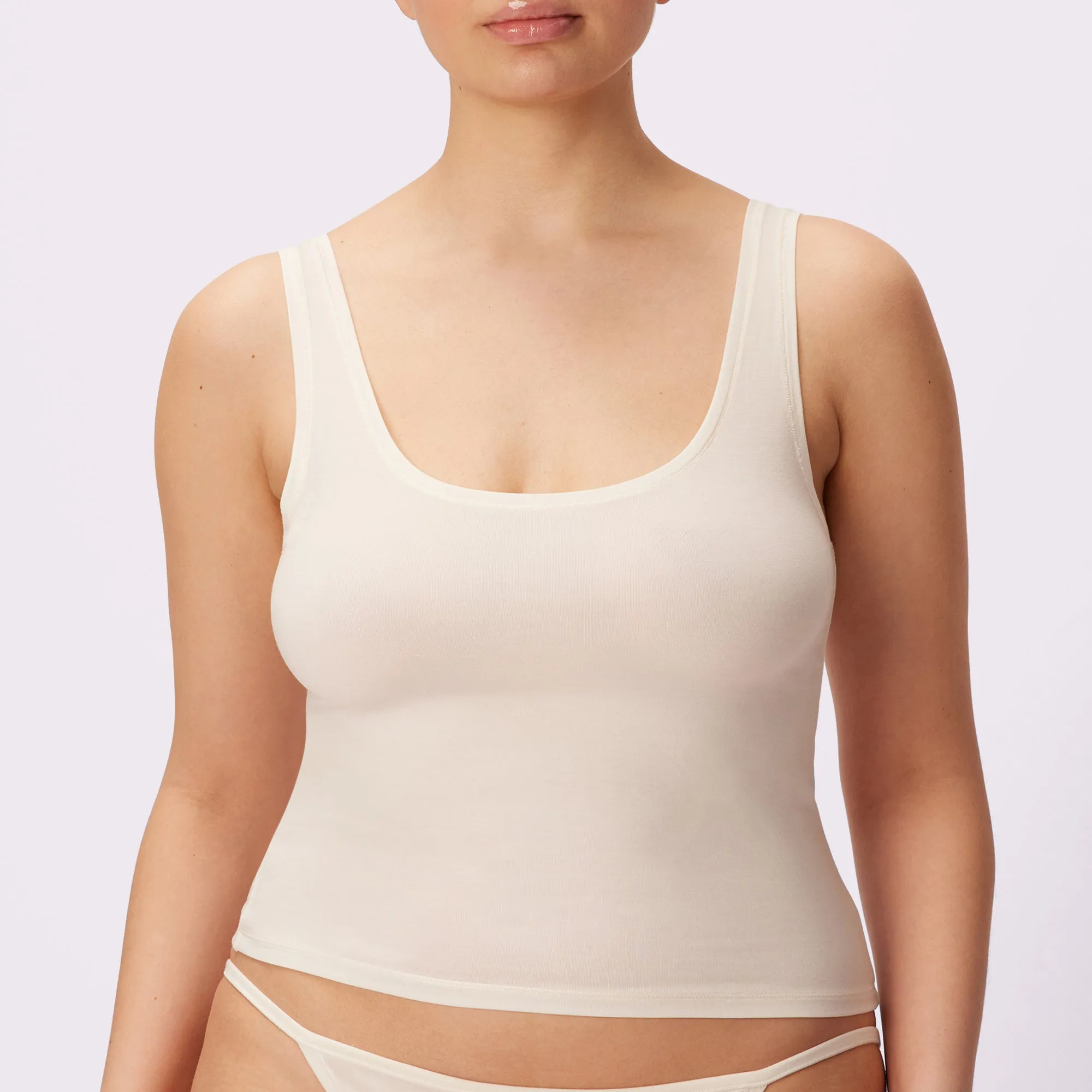 Vintage Essential Scoop Tank | New:Cotton | Archive (Cloud) sold by Parade product image thumbnail 3