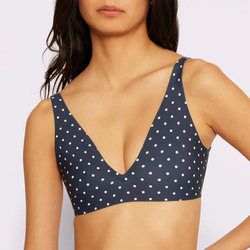 Support Lift Plunge Bralette | Seamless Universal | Archive (Navy Dot) sold by Parade