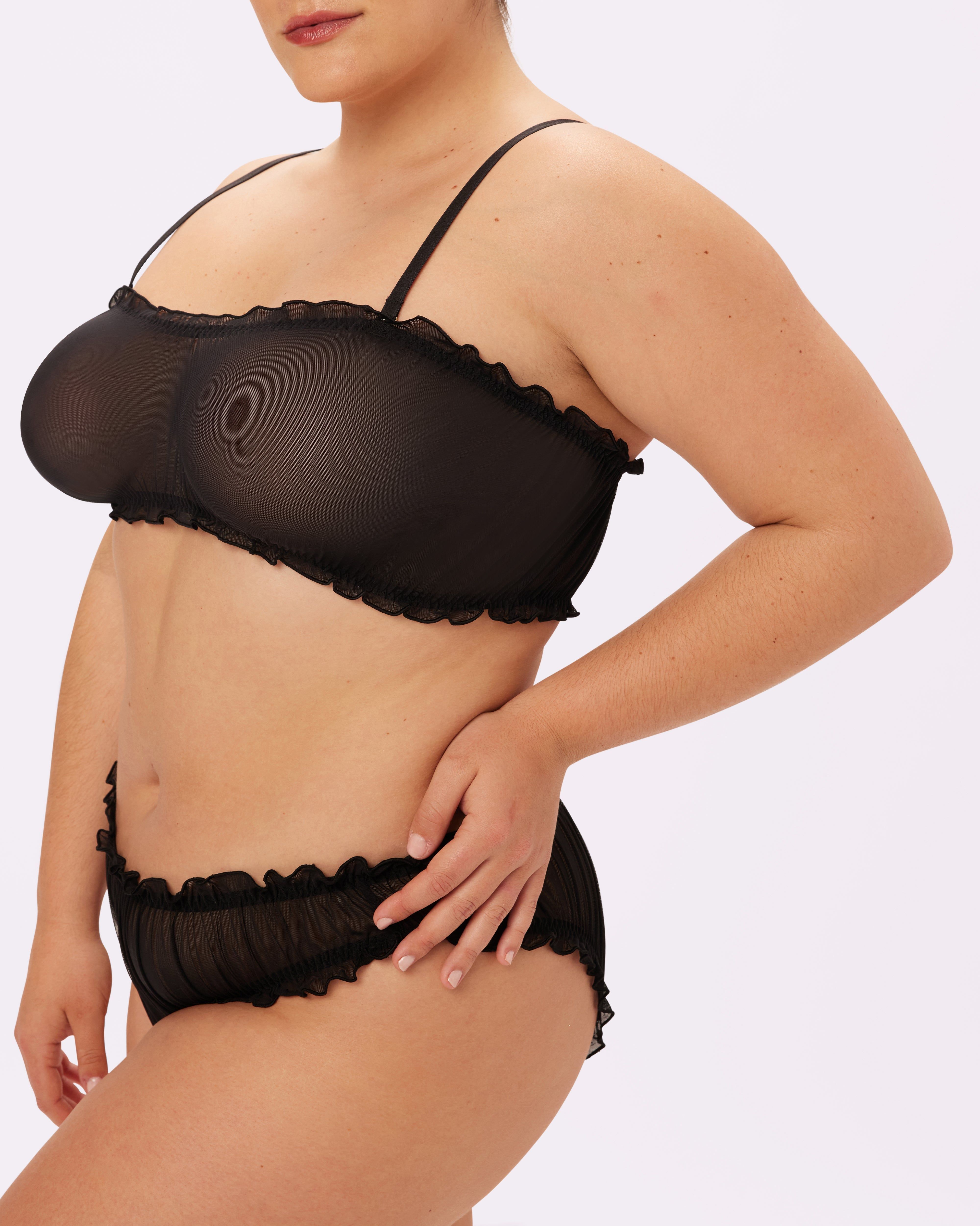 0+ Sheer Romance Flutter Bralette | Silky Mesh | Archive (Eightball) sold by Parade product image thumbnail 3