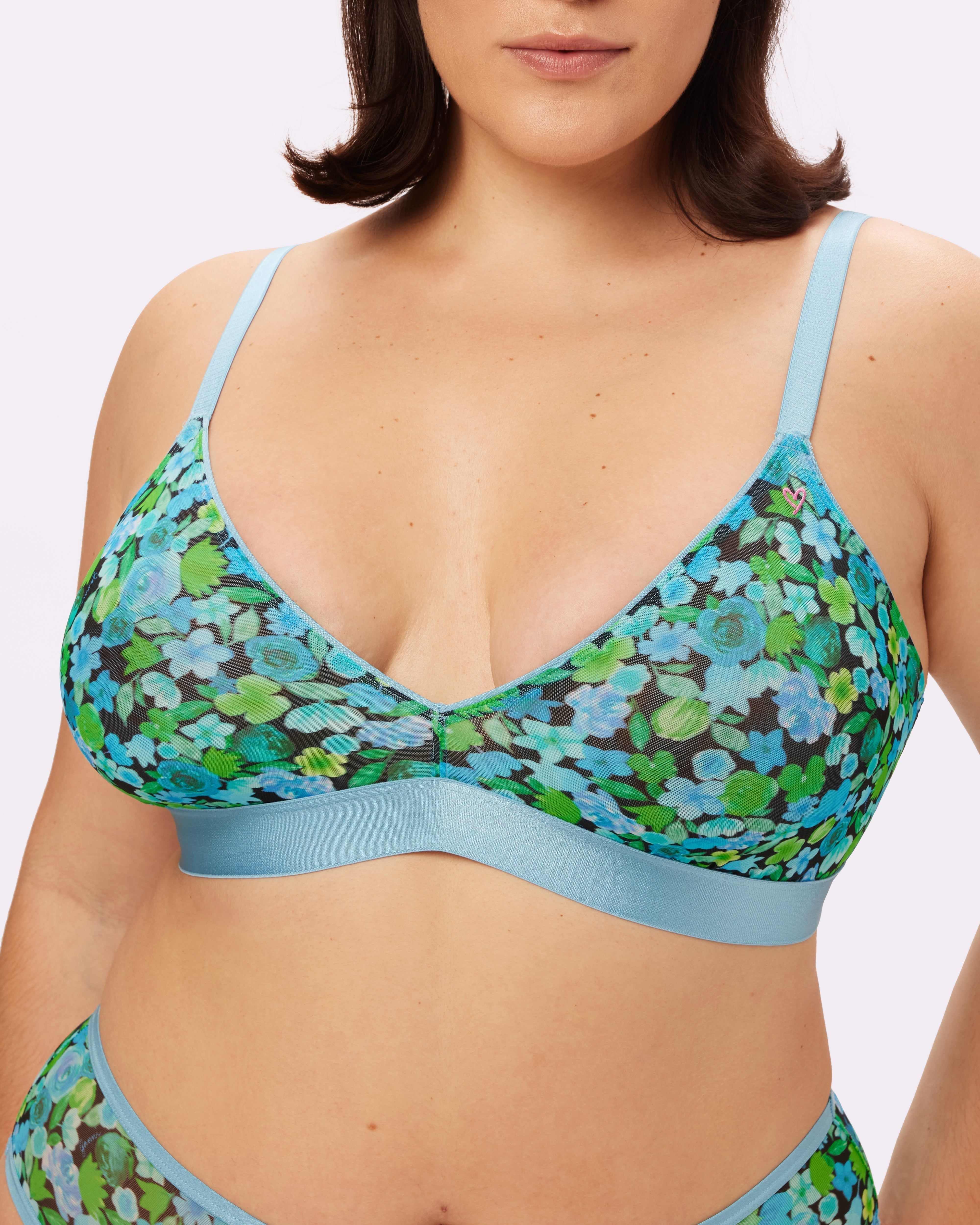 L GANNI Triangle Bralette | Silky Mesh (Lilypad) sold by Parade product image thumbnail 4