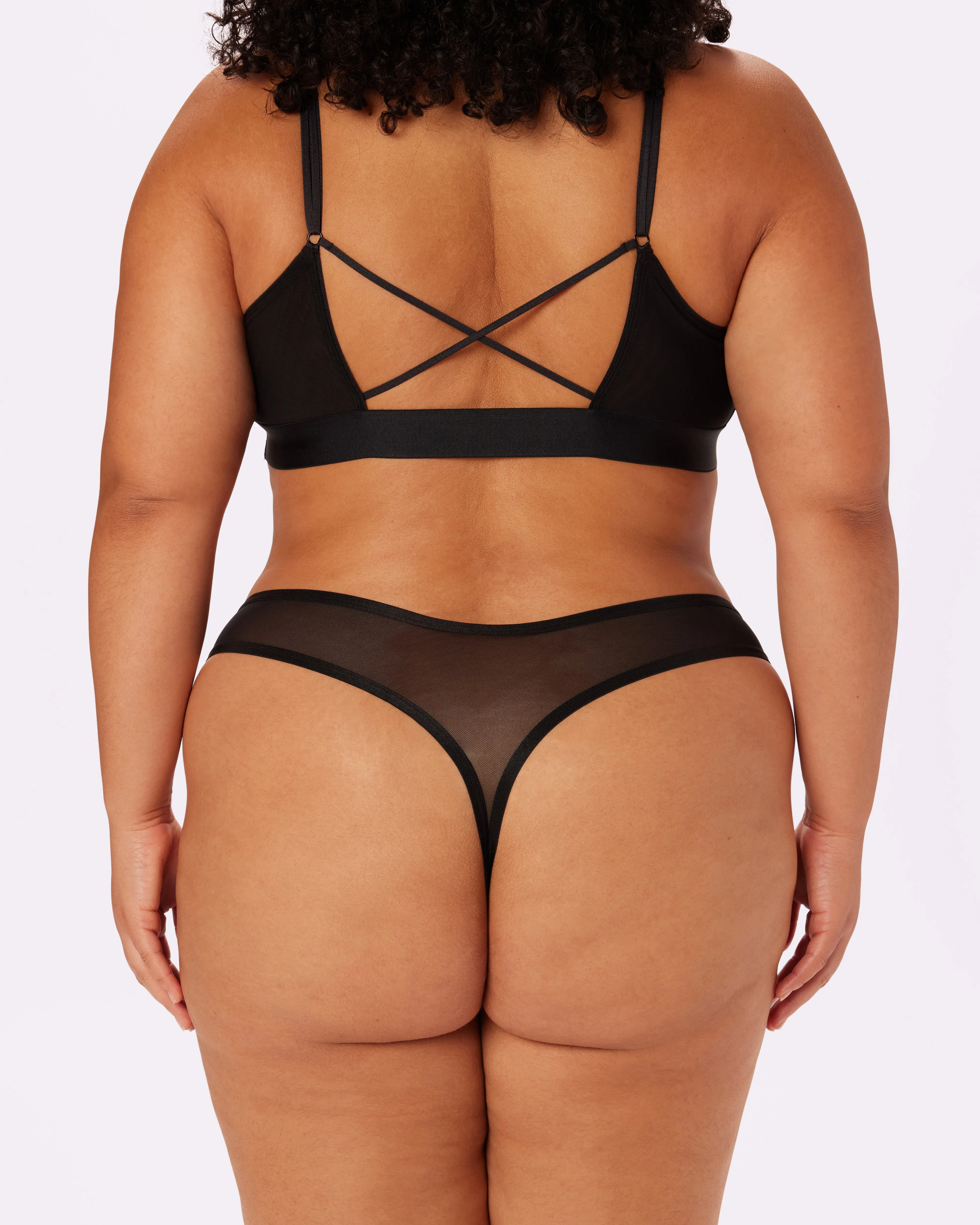 High Cut Thong | Silky Mesh (Eightball) sold by Parade product image thumbnail 4