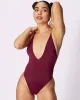 Perfect V Plunge One-Piece | EcoSplash Swim | Archive (Surfboard) sold by Parade