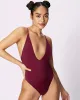 Perfect V Plunge One-Piece | EcoSplash Swim | Archive (Surfboard) sold by Parade
