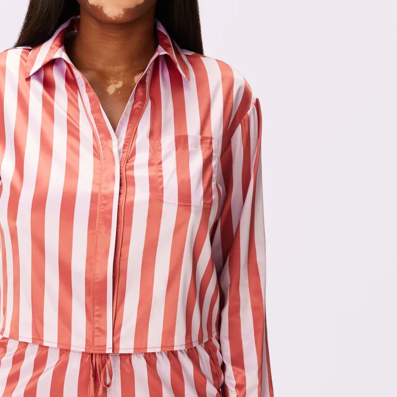 Dream Longsleeve Button Up | Luxe Satin | Archive (Slumber Party) sold by Parade