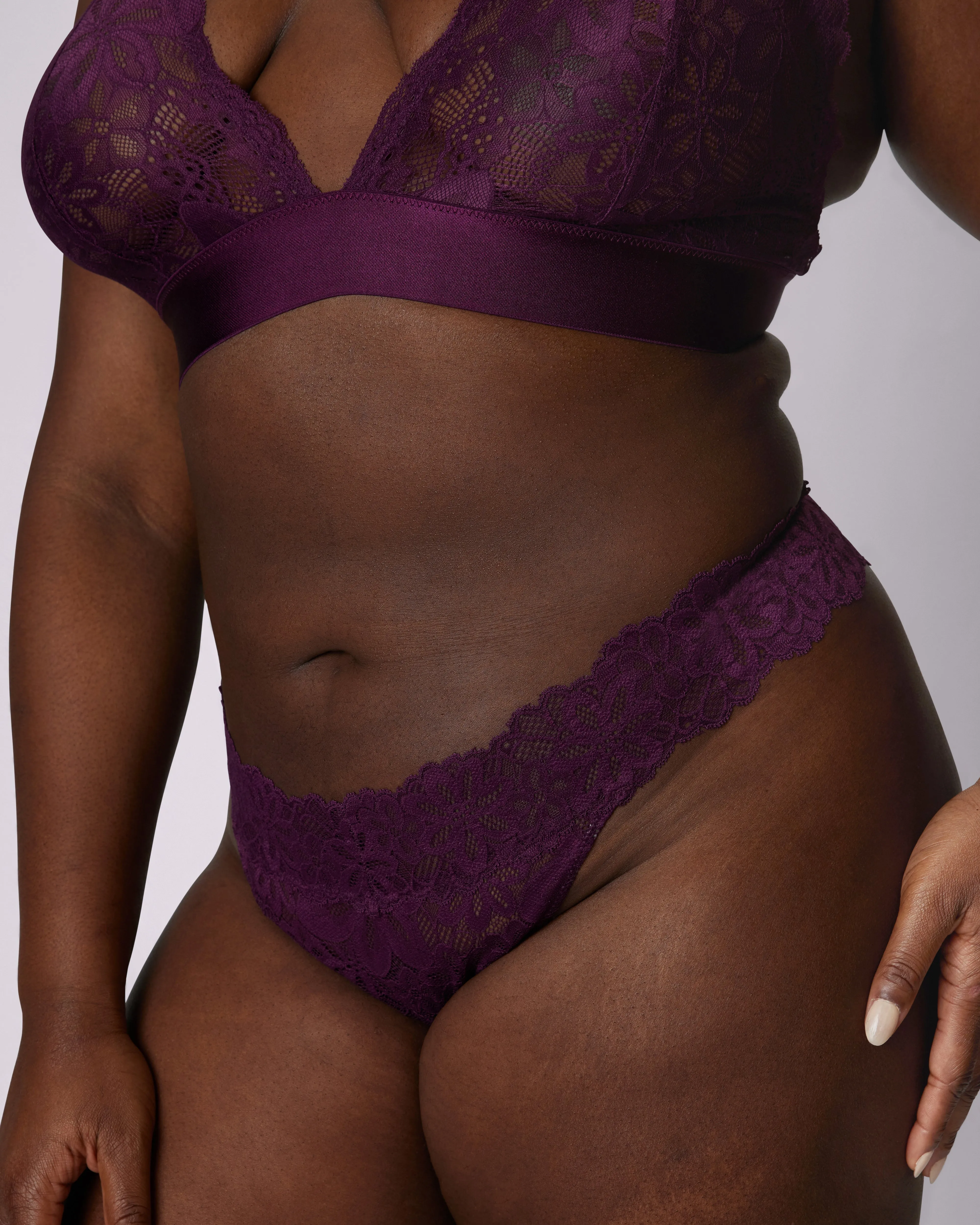 Perfect Lace Thong | Soft Lace | Archive (Violette) sold by Parade product image thumbnail 5