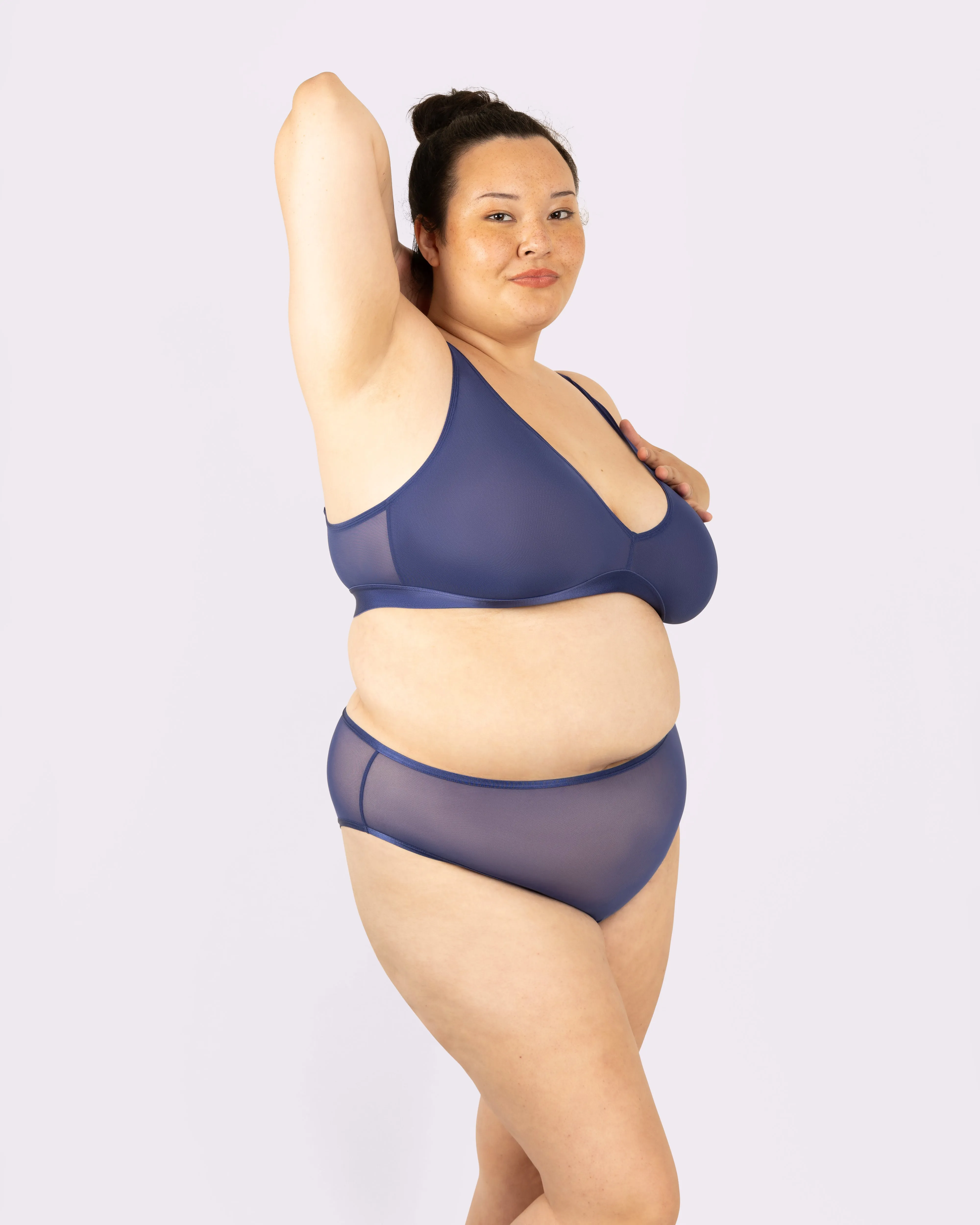 Plunge Bralette | Silky Mesh | Archive (Dolphin) sold by Parade product image thumbnail 2