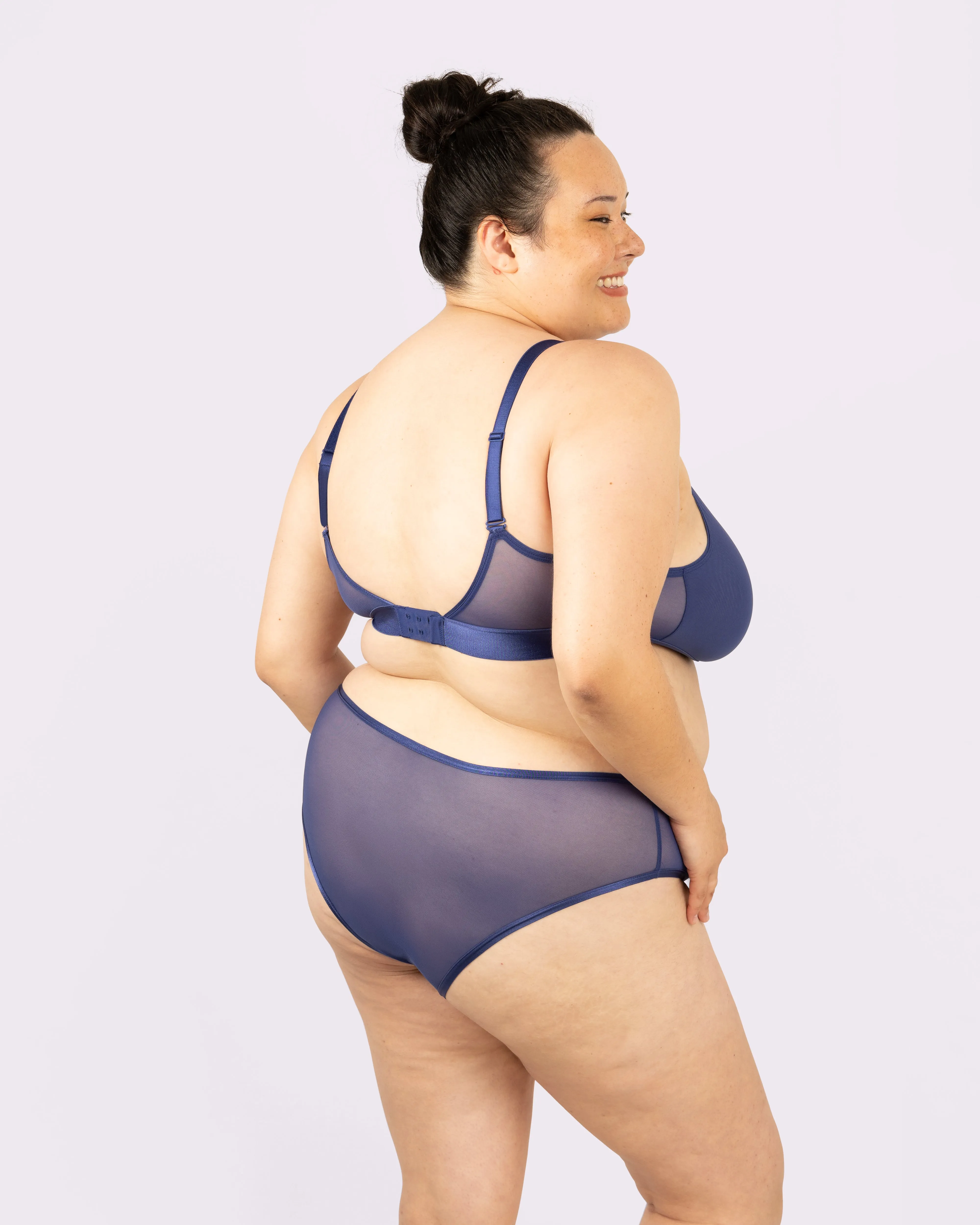 Plunge Bralette | Silky Mesh | Archive (Dolphin) sold by Parade product image thumbnail 3