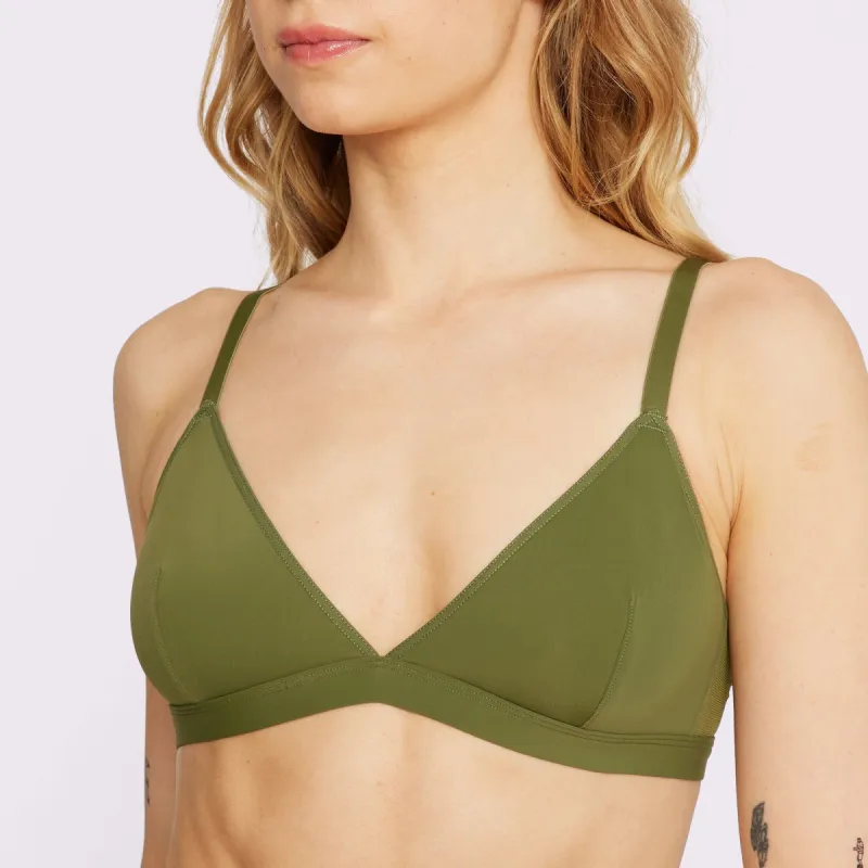 Dream Fit Triangle Bralette | Ultra-Soft Re:Play | Archive (Crocodile) sold by Parade