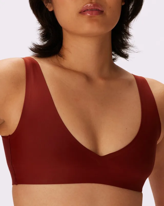 Support Lift Plunge Bralette | Seamless Universal | Archive (Ketchup) made by Parade