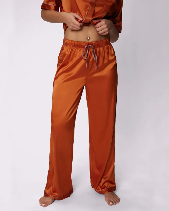 Dream Wide Leg Pants | Luxe Satin | Archive (Retro) sold by Parade