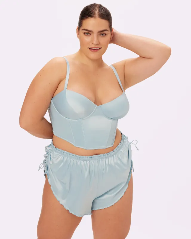 Afterglow Lace-up Corset | Glow Satin | Archive (Ethereal) sold by Parade