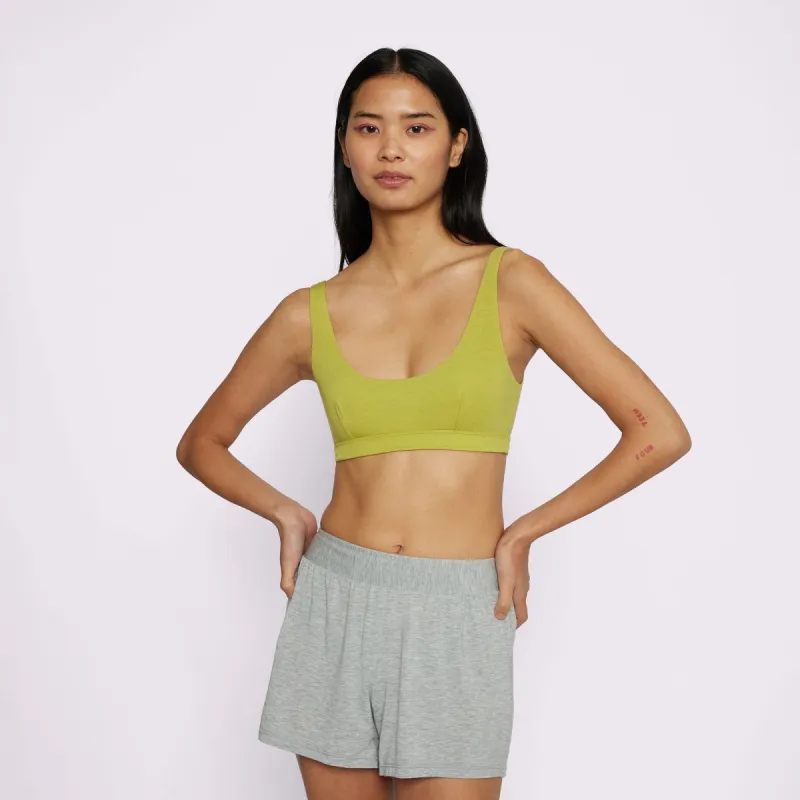 Cloud Scoop Bralette | SuperSoft | Archive (Matcha) sold by Parade