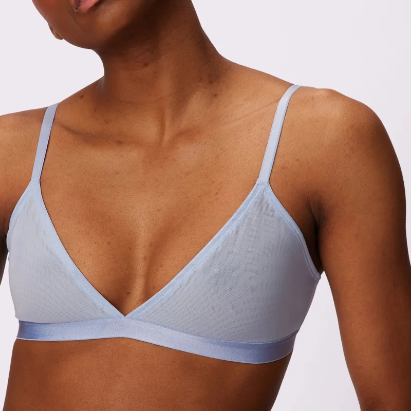 3XL Triangle Bralette | Silky Mesh | Archive (Tide Pool Gingham) sold by Parade