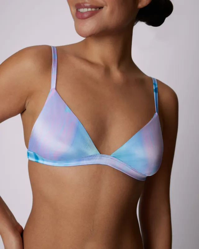 Luminous Glow Triangle Bralette | Glow Satin (Slick) sold by Parade