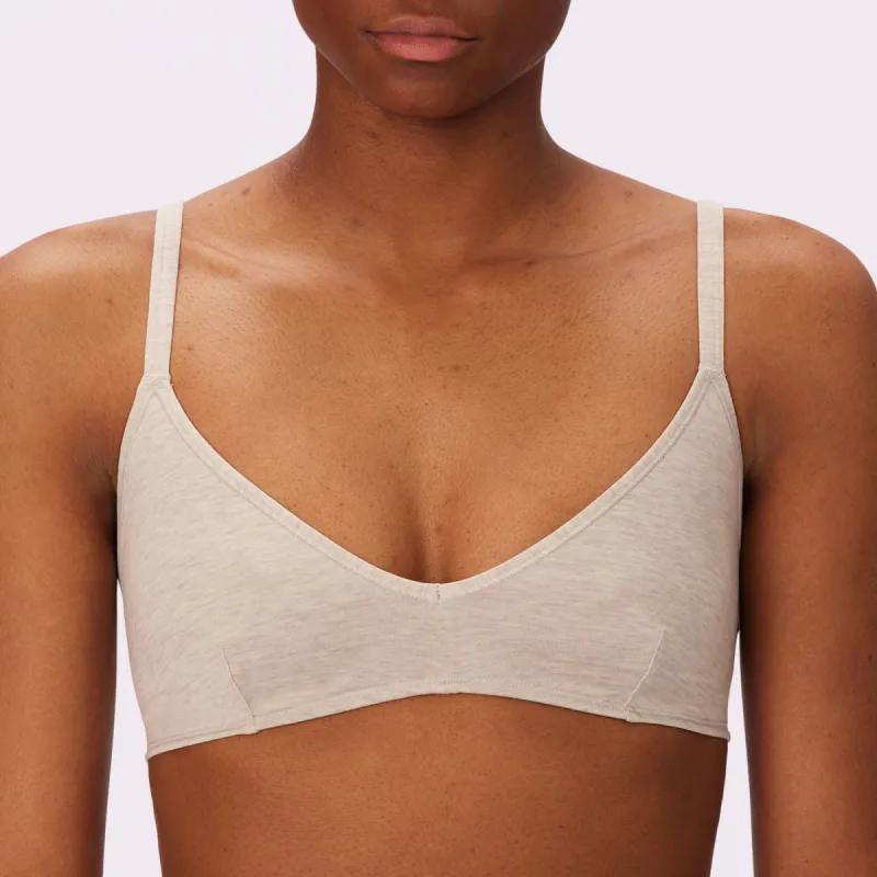 1+ Vintage Soft Triangle Bralette | New:Cotton | Archive (Plant Dye Gallnut) sold by Parade