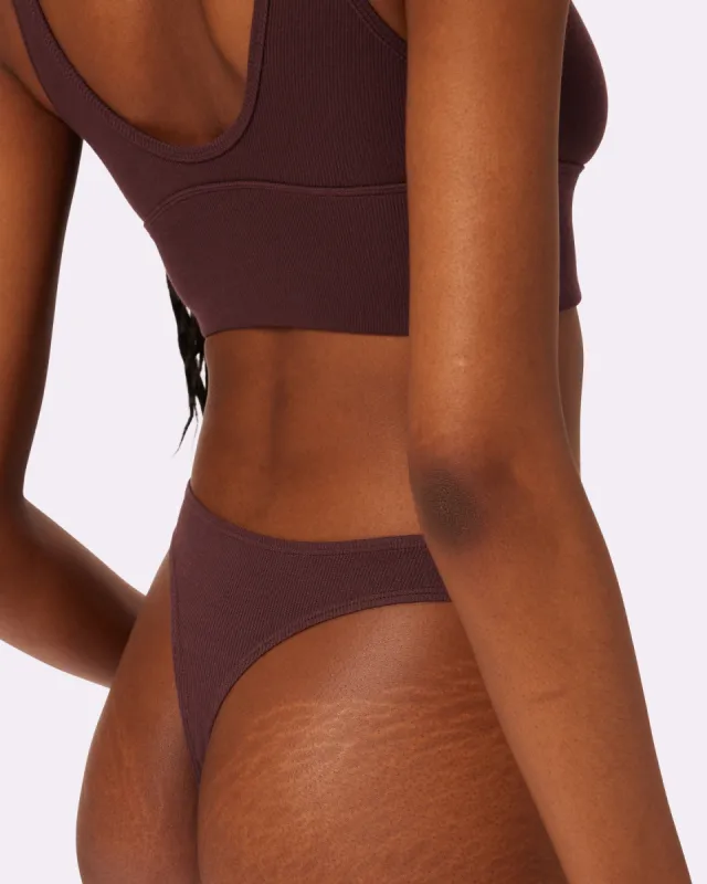 Dream High Cut Thong | Lush Rib | Archive (Pony) sold by Parade