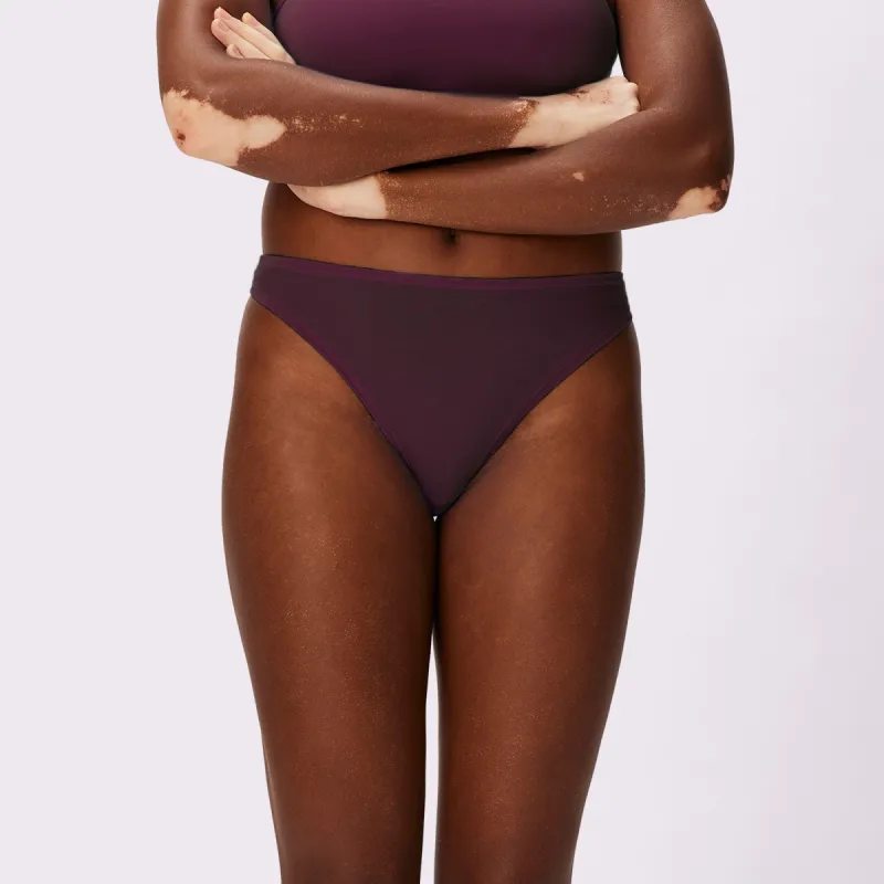 M Ultra-Flattering High Rise Thong | New:Cotton | Archive (Violette) sold by Parade