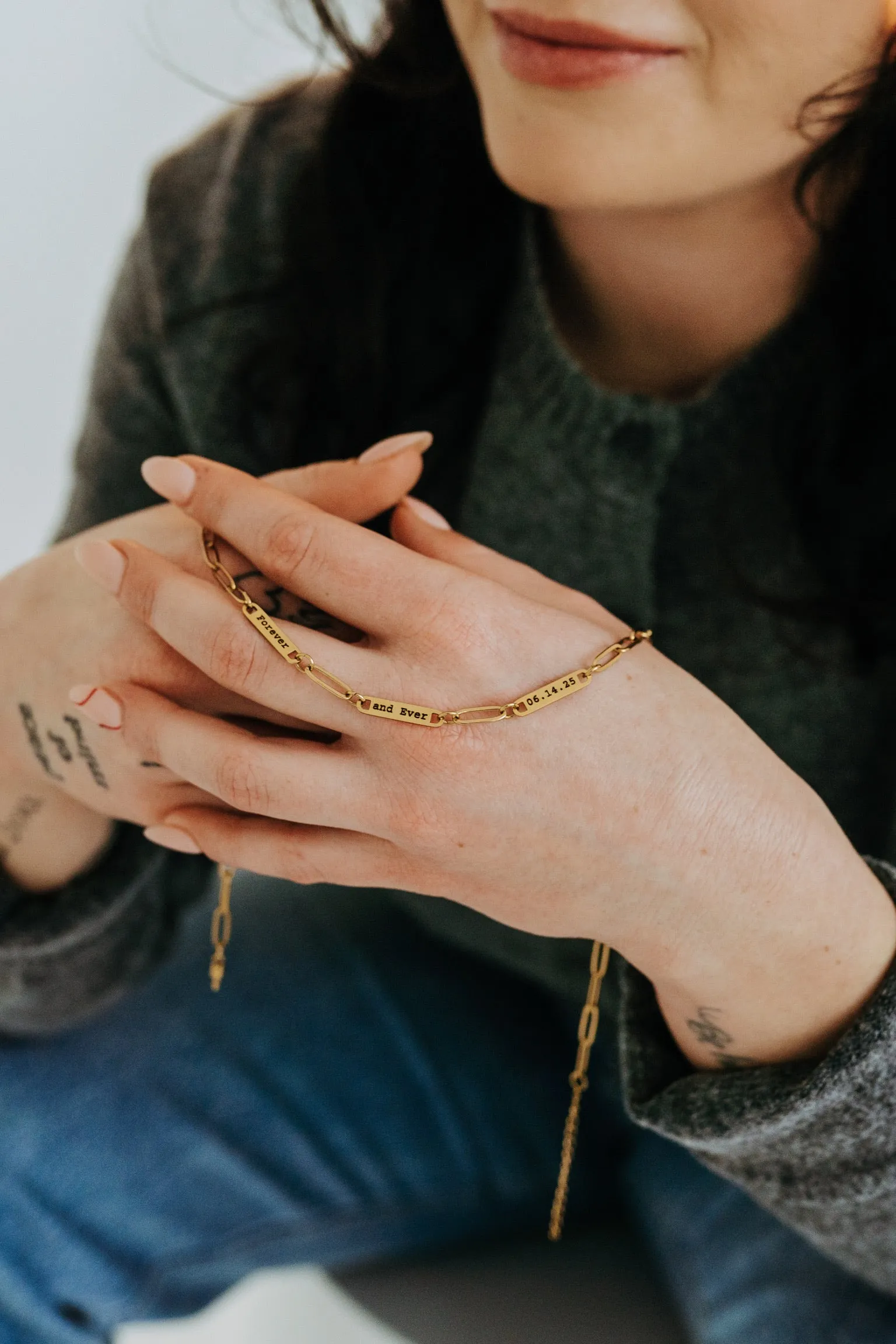 Engraved 3 Bar Necklace sold by Sydney Rose product image thumbnail 2