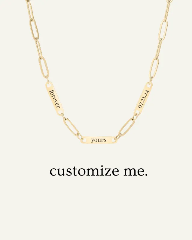 Engraved 3 Bar Necklace sold by Sydney Rose