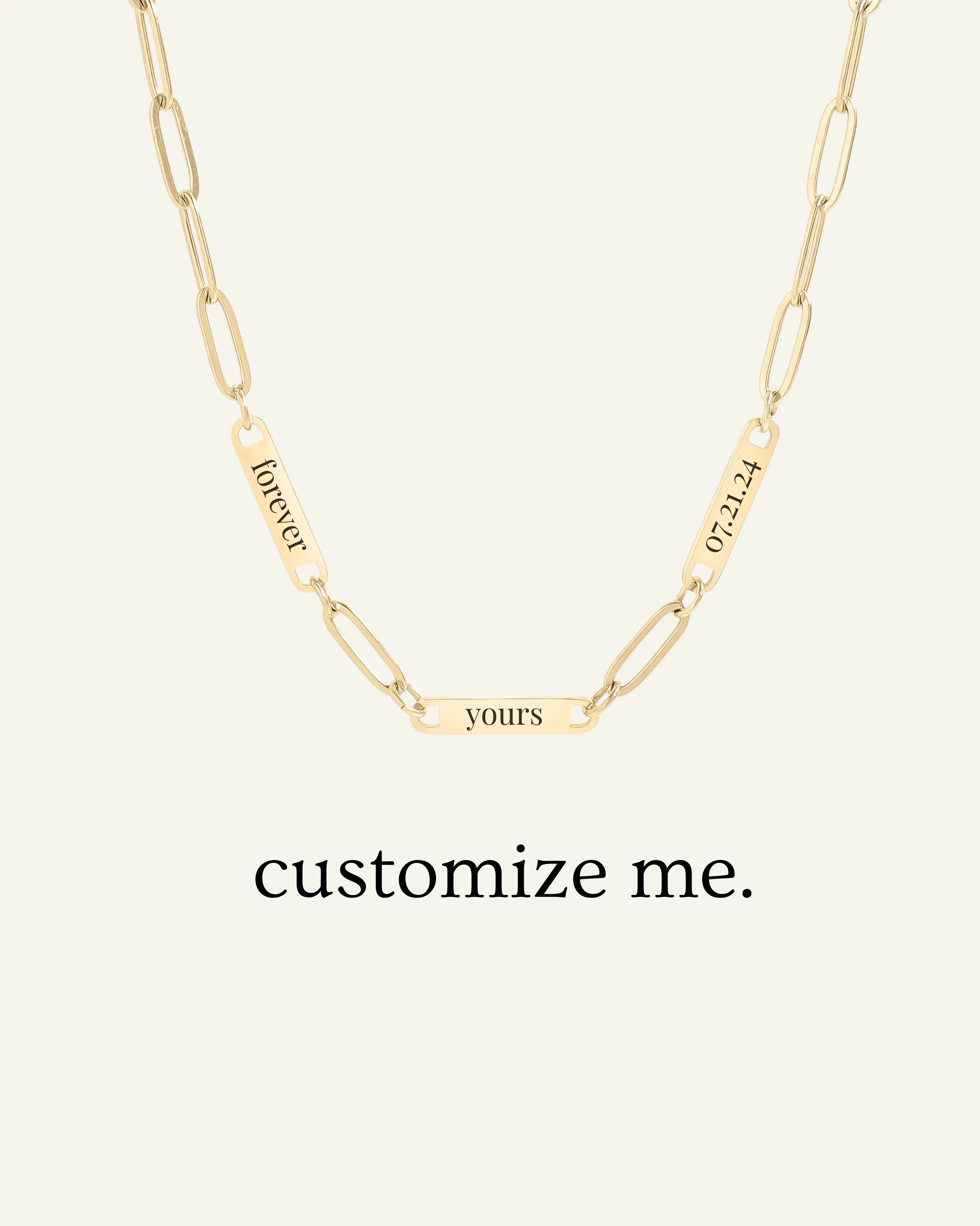 Engraved 3 Bar Necklace sold by Sydney Rose