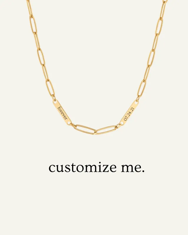 Engraved 2 Bar Necklace sold by Sydney Rose