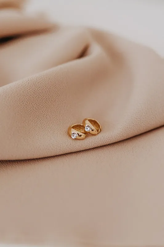 Gemma Huggie Hoops sold by Sydney Rose