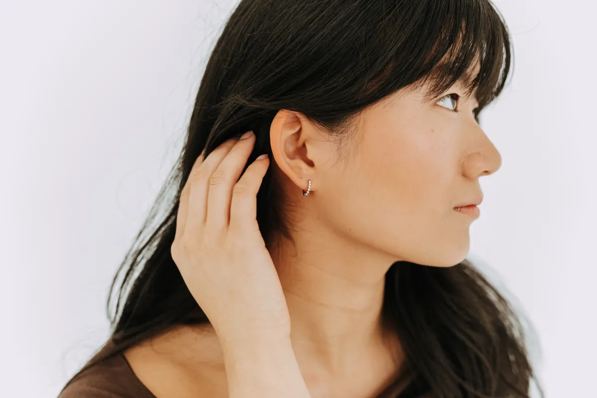 The Poppy Hoops / Sterling Silver sold by Sydney Rose