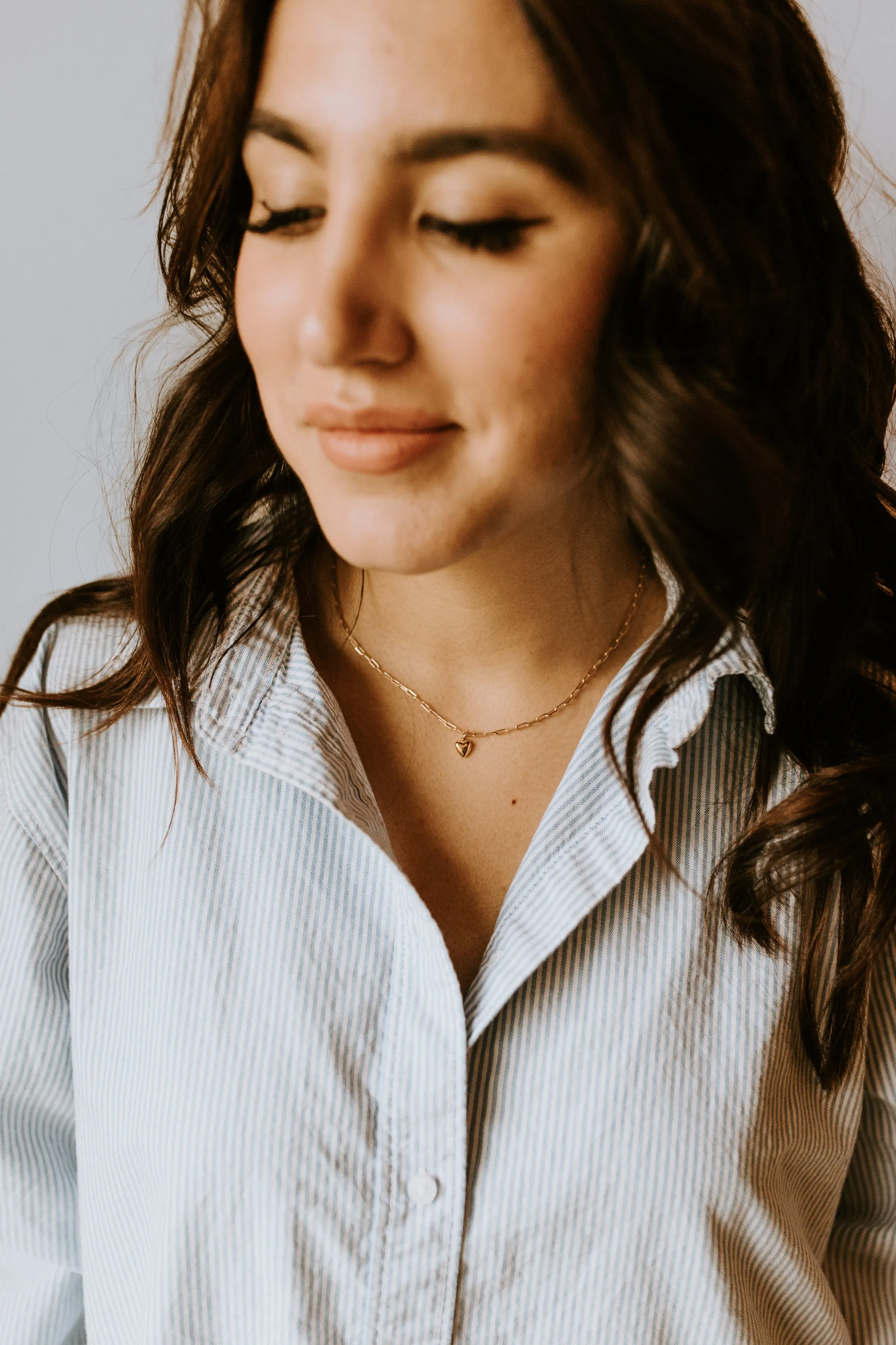 Lil' Puff Heart + Paperclip Necklace sold by Sydney Rose product image thumbnail 3