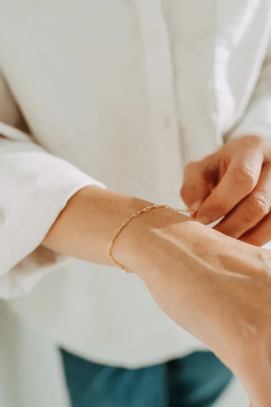 Petite Paperclip Bracelet sold by Sydney Rose