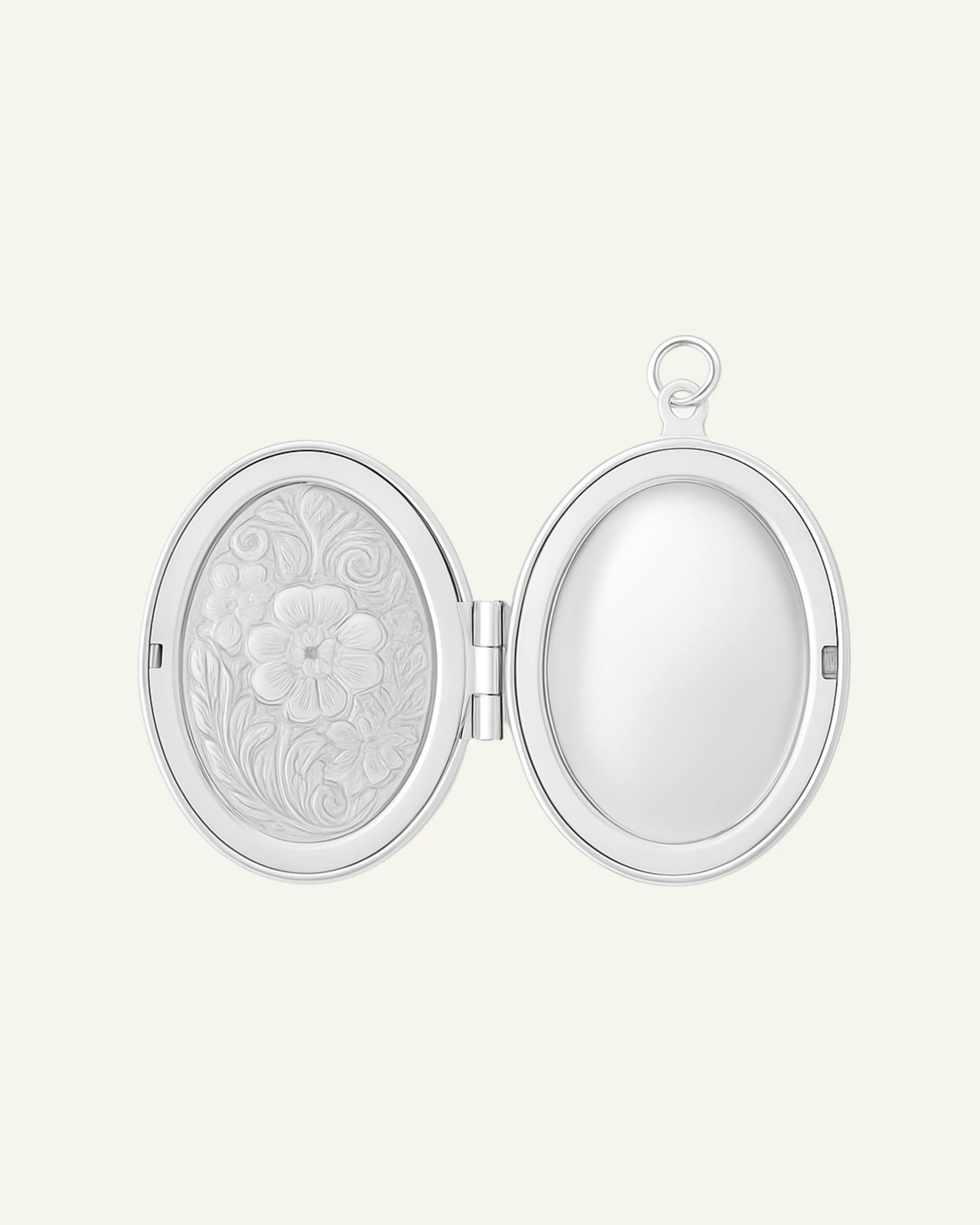 Engraved Secret Garden Oval Locket ( Silver) sold by Sydney Rose product image thumbnail 3