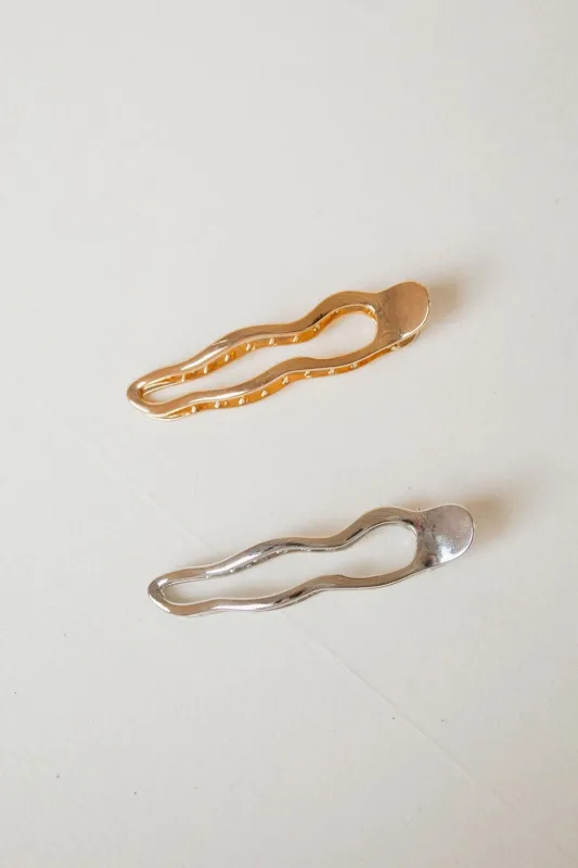 Wave Clip (Gold and Silver) sold by Sydney Rose