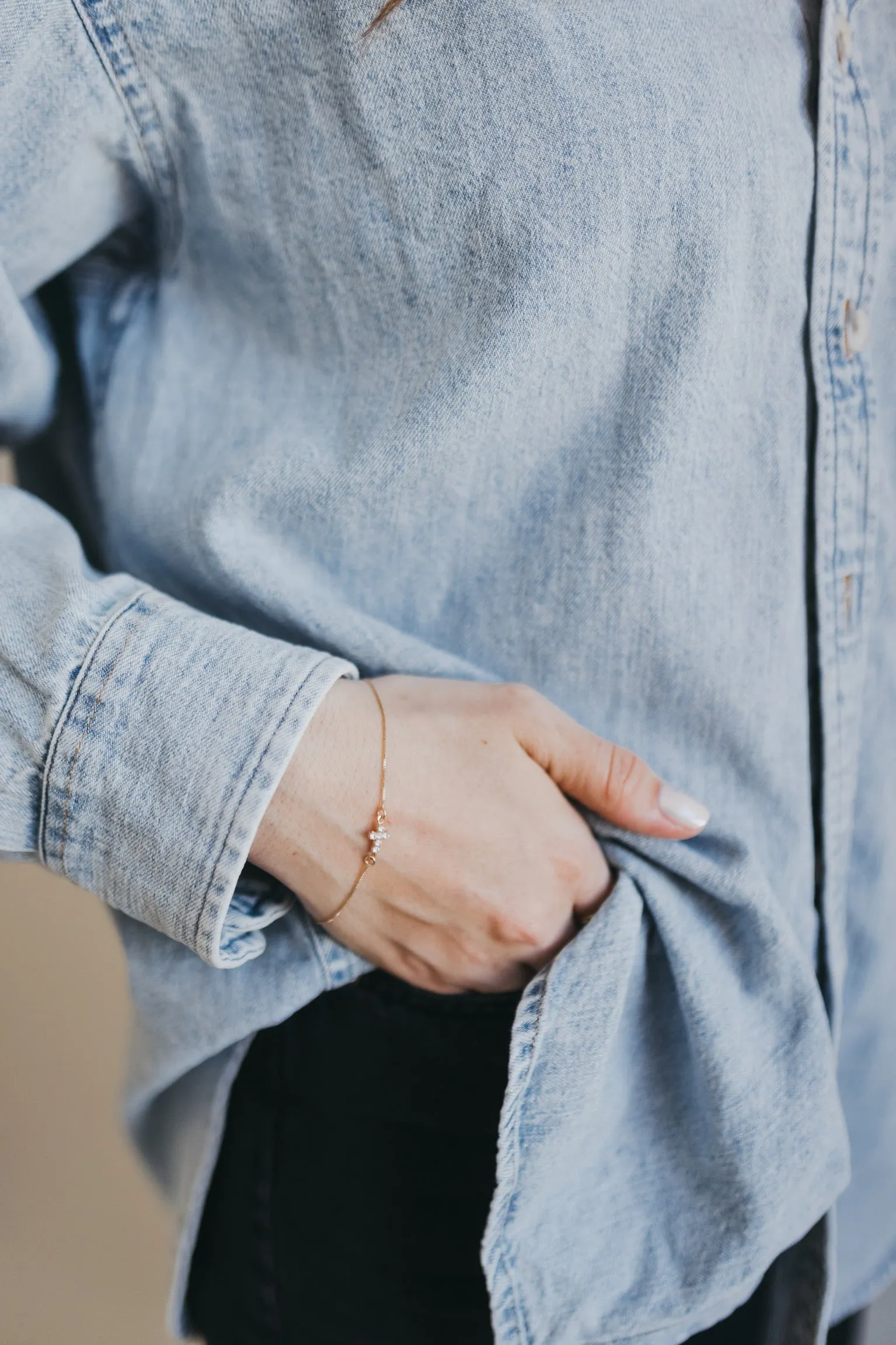 Dainty Cross Bracelet sold by Sydney Rose product image thumbnail 2