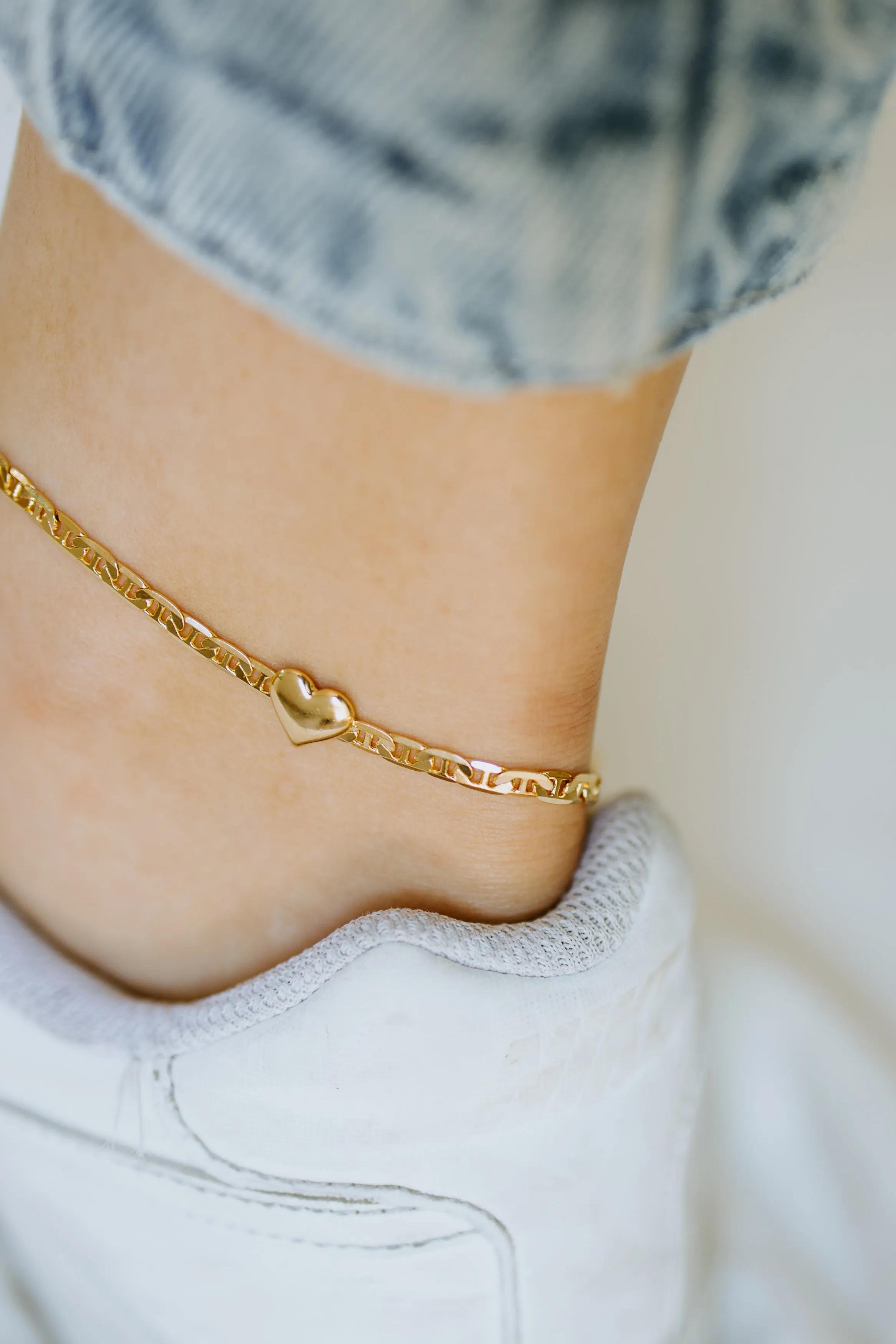 Figaro + Heart Anklet sold by Sydney Rose product image thumbnail 5