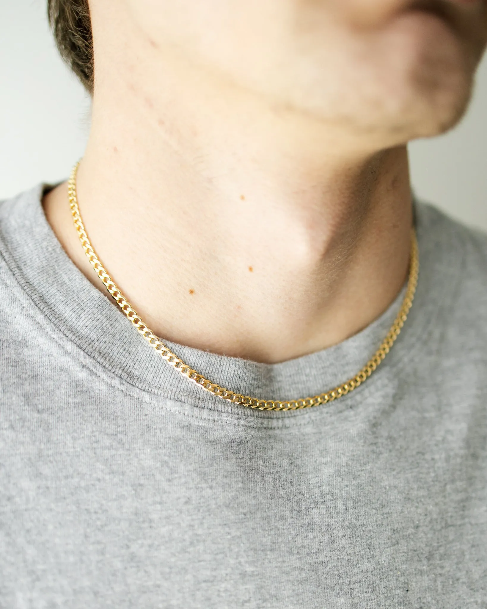 Mens 4mm Curb Chain sold by Sydney Rose