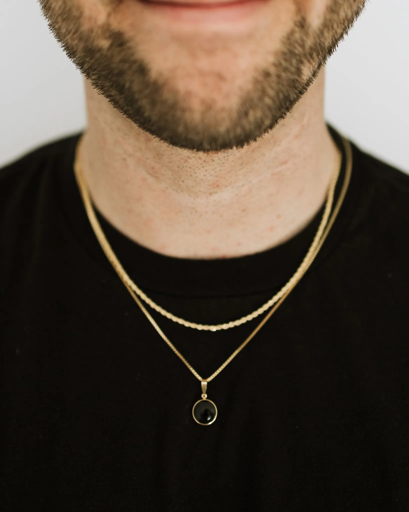 Mens Black Onyx Necklace sold by Sydney Rose product image thumbnail 2