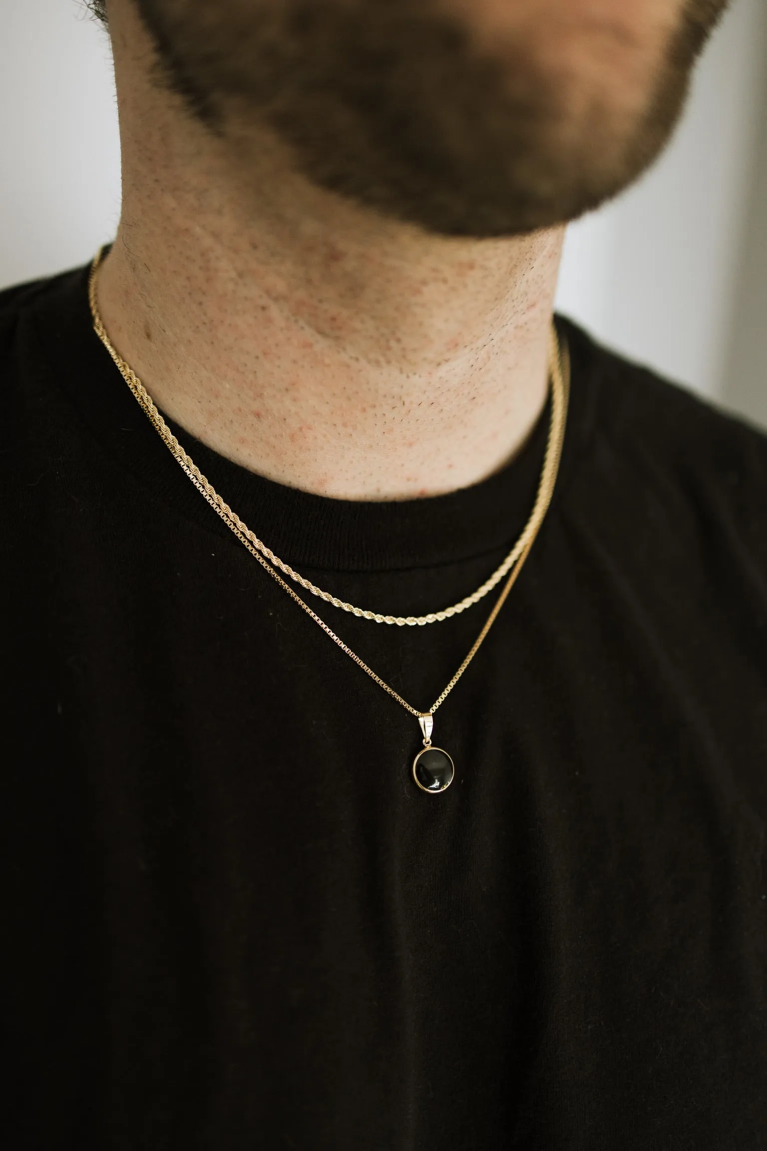 Mens Black Onyx Necklace sold by Sydney Rose product image thumbnail 5