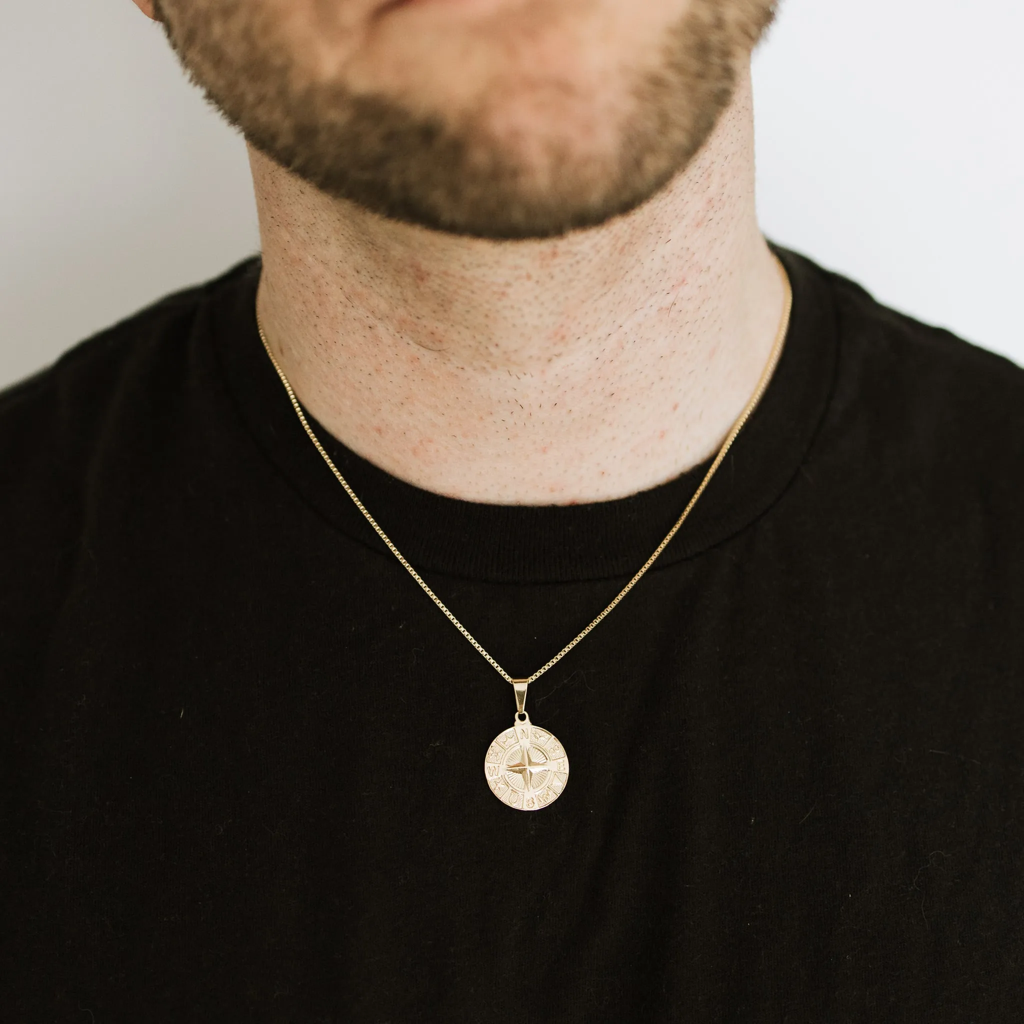Mens Compass Necklace sold by Sydney Rose product image thumbnail 3
