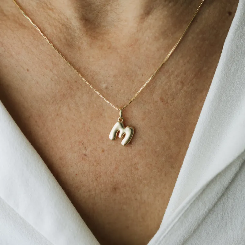 Bubble Letter Necklace sold by Sydney Rose