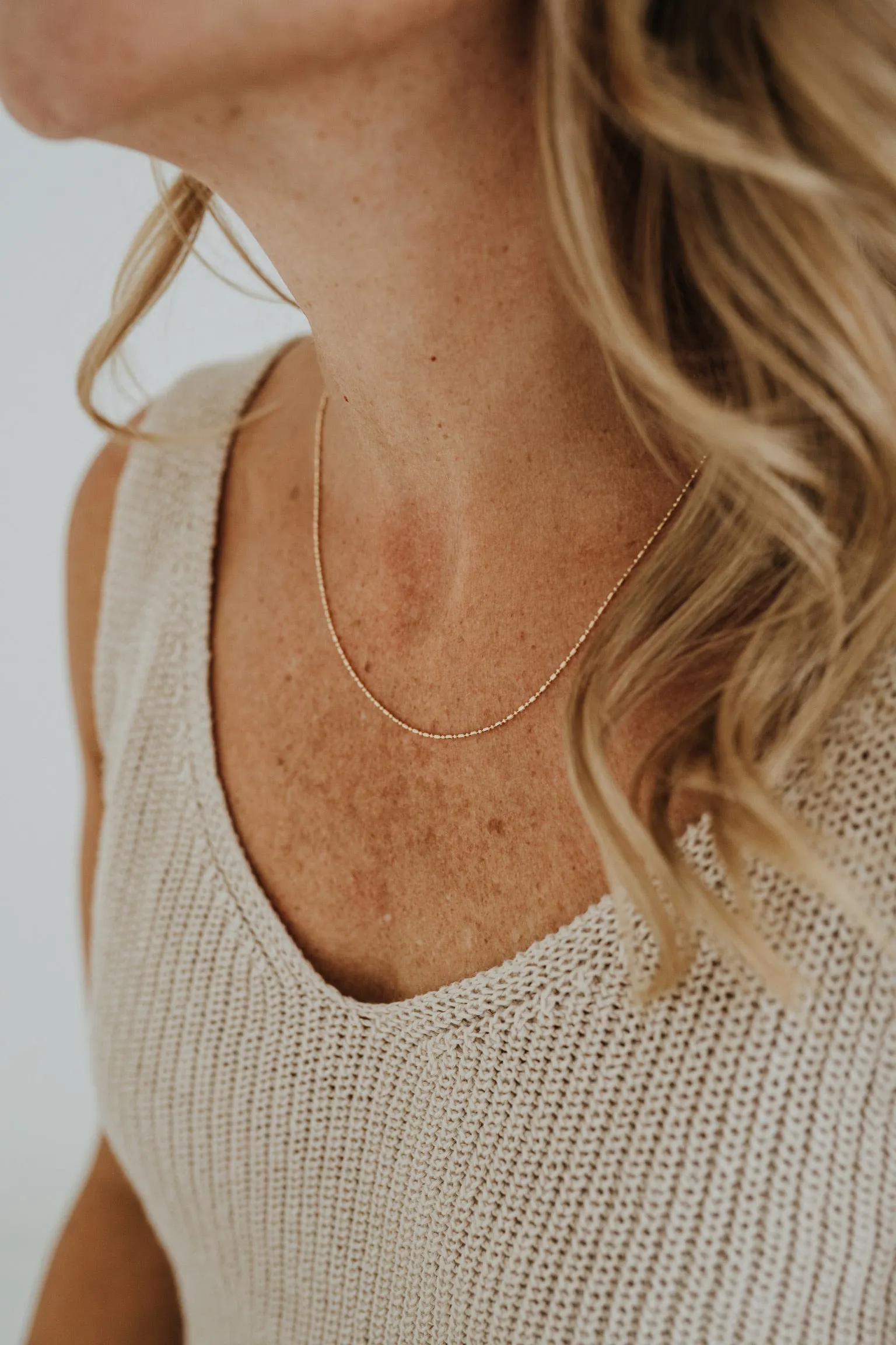 Dainty Ball Bar Chain sold by Sydney Rose