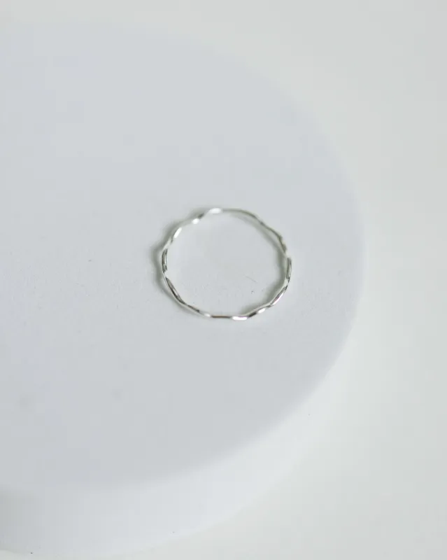 Sterling Silver Wave Ring sold by Sydney Rose