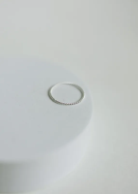 Sterling Silver Twist Ring sold by Sydney Rose