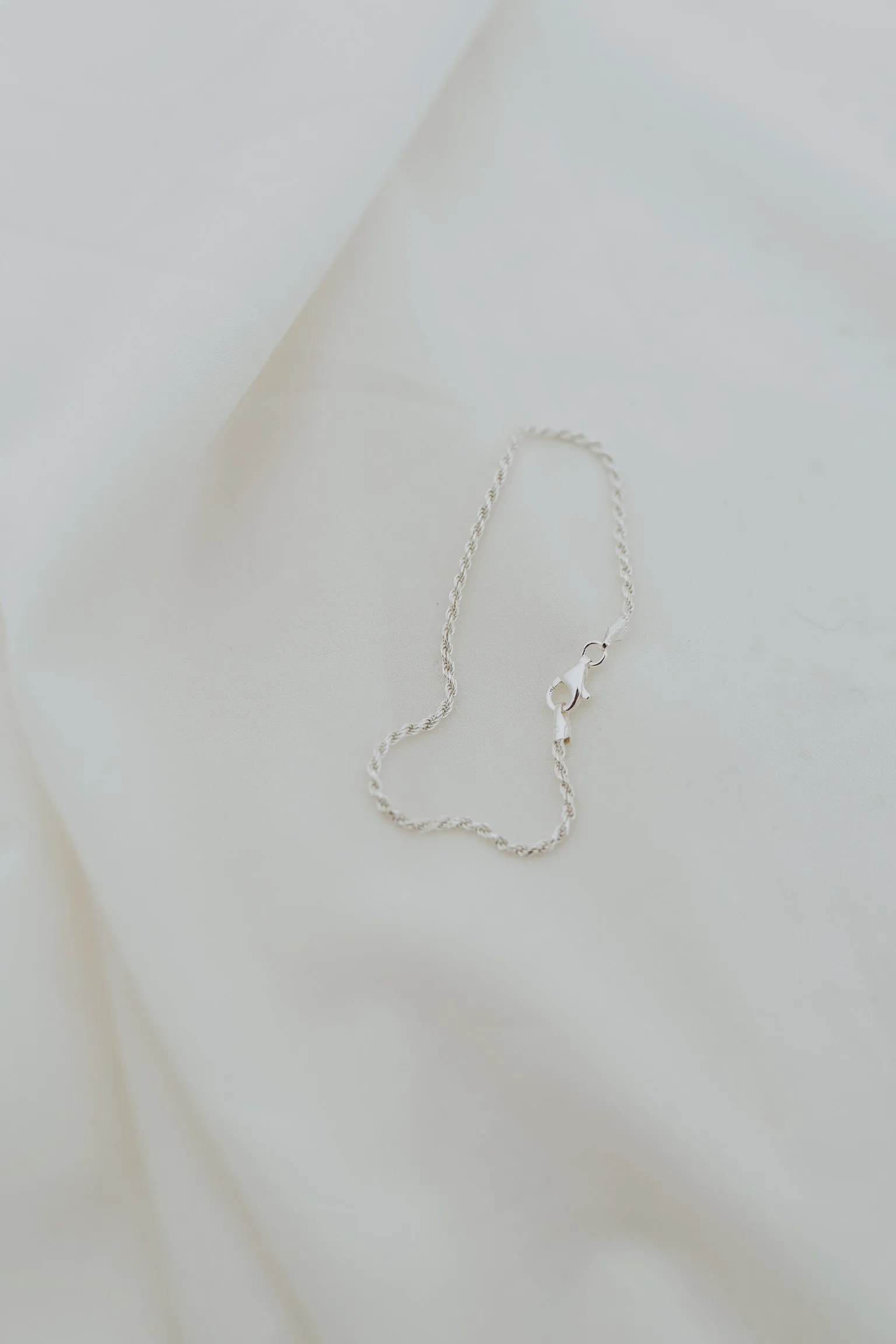 Sterling Silver Rope Bracelet | 925 Silver Twisted Chain Bracelet sold by Sydney Rose product image thumbnail 2