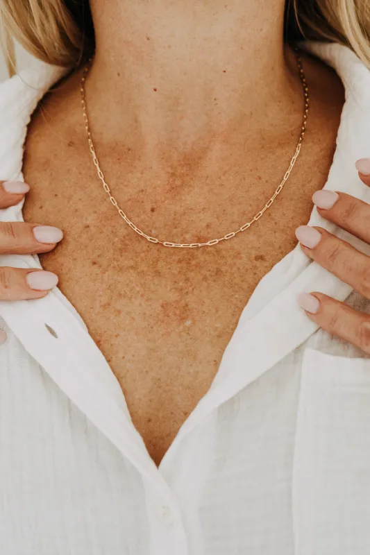 Petite Paperclip Necklace sold by Sydney Rose